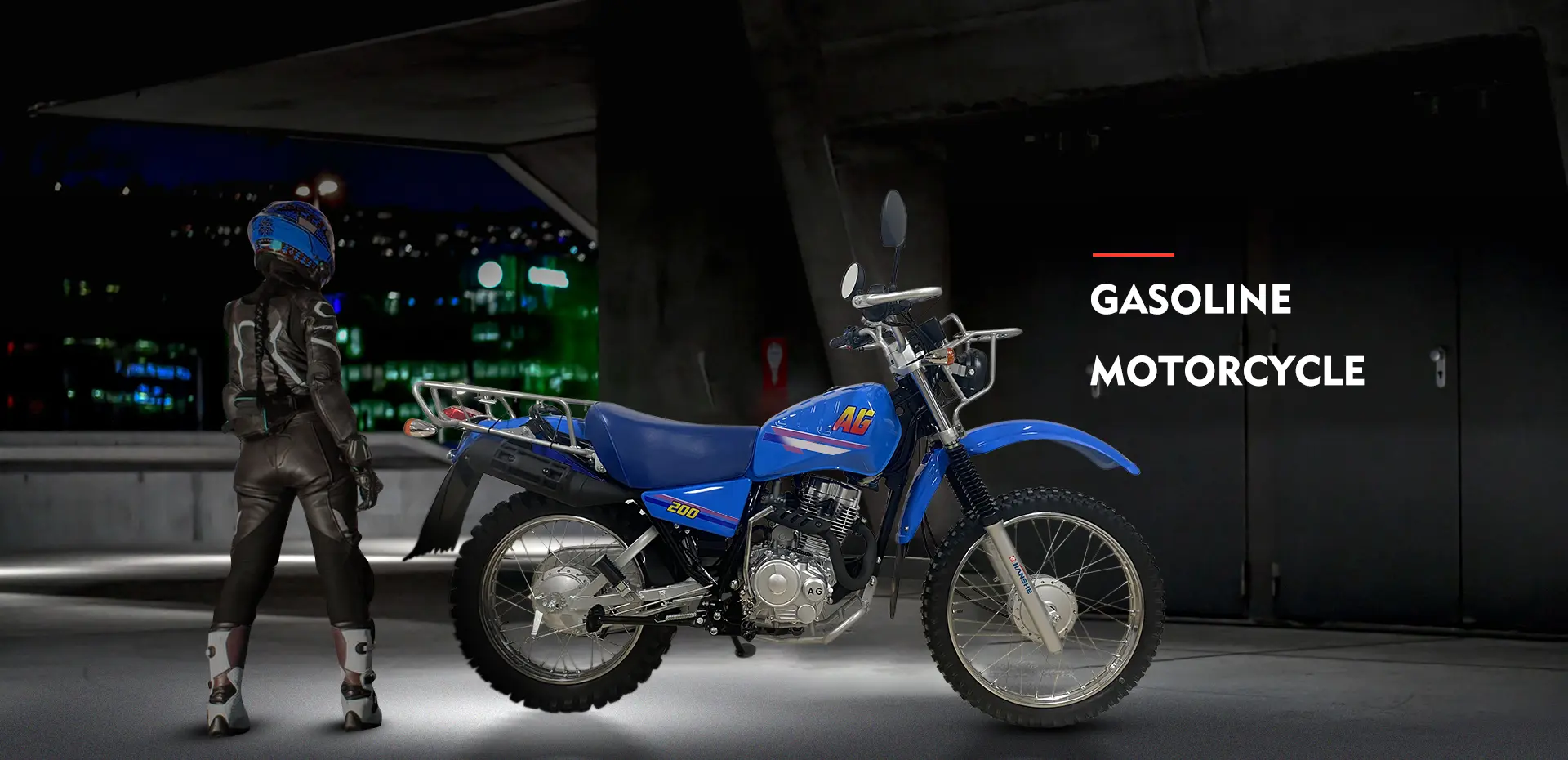 Moto di benzina in porcellana